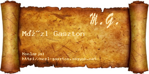 Mözl Gaszton névjegykártya